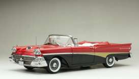 Ford  - Fairlane convertible 1958 red/black - 1:18 - SunStar - 5264 - sun5264 | Toms Modelautos