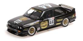 BMW  - M3 1987 black - 1:18 - Minichamps - 155872044 - mc155872044 | Toms Modelautos