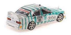 Mercedes Benz  - 190E 2.5-16 EVO 2 1991 white/green - 1:18 - Minichamps - 155913618 - mc155913618 | Toms Modelautos