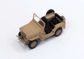 Jeep Willys - 1953 desert sand - 1:43 - Triple9 Collection - 43039 - T9-43039 | Toms Modelautos
