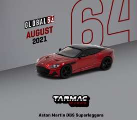Aston Martin - DBS red - 1:64 - Tarmac - T64G-004-RE - TC-T64G004RE | Toms Modelautos Aston Martin - DBS red - 1:64 - Tarmac - T64G-004-RE - TC-T64G004RE | Toms Modelautos