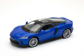 McLaren  - Gt 2020 blue - 1:24 - Welly - 24105 - welly24105b | Toms Modelautos