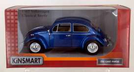 Volkswagen  - 1967 blue - 1:24 - Kinsmart - KT7002Wb | Toms Modelautos