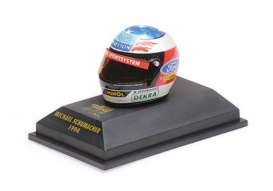 Helmet  - 1994 white/blue/red/yellow - 1:10 - Minichamps - 510389405 - mc510389405 | Toms Modelautos