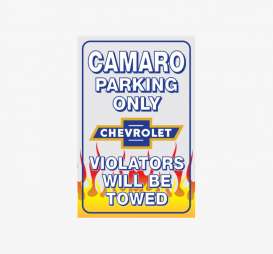 Tac Signs  - Chevrolet white/blue/flames - Tac Signs - M587 - tacM587 | Toms Modelautos