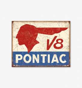Tac Signs  - Pontiac blue/white/red - Tac Signs - D1907 - tacD1907 | Toms Modelautos