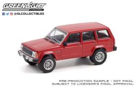 Jeep - Cherokee 1985 red - 1:64 - GreenLight - 35210A - gl35210A | Toms Modelautos Jeep - Cherokee 1985 red - 1:64 - GreenLight - 35210A - gl35210A | Toms Modelautos