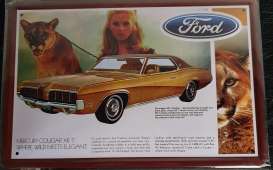 Tac Signs  - Ford Mercury gold/red - Tac Signs - TACMk3D03 - TACMk3D03 | Toms Modelautos