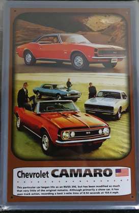 Tac Signs - Chevrolet Camaro red/brown - Tac Signs - TACMk3D04 - TACMk3D04 | Toms Modelautos Tac Signs - Chevrolet Camaro red/brown - Tac Signs - TACMk3D04 - TACMk3D04 | Toms Modelautos
