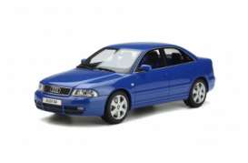 Audi  - S4 1998 nogaro blue - 1:18 - OttOmobile Miniatures - 373 - otto373 | Toms Modelautos
