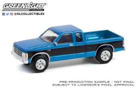 Chevrolet - S-10 1988 blue/black - 1:64 - GreenLight - 28080B - gl28080B | Toms Modelautos Chevrolet - S-10 1988 blue/black - 1:64 - GreenLight - 28080B - gl28080B | Toms Modelautos