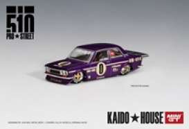 Datsun  - 510 purple - 1:64 - Mini GT - KHMG002 - MGTKHMG002 | Toms Modelautos