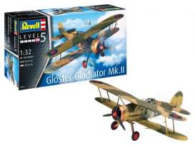 Planes  - Gloster Gladiator  - 1:32 - Revell - Germany - 03846 - revell03846 | Toms Modelautos