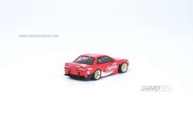 Nissan  - Silvia S13 V2 Rocket Bunny 2021 red/white - 1:64 - Inno Models - in64-S13-COKE037 - in64S13COKE037 | Toms Modelautos