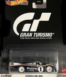 Porsche  - blue/white - 1:64 - Hotwheels - GJR40 - hwmvGJR40 | Toms Modelautos