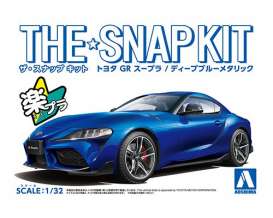 Toyota  - GR Supra deep blue metallic - 1:32 - Aoshima - 05889 - abk05889 | Toms Modelautos