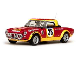 Fiat Abarth - Fiat 124 1975 red/yellow - 1:43 - Vitesse SunStar - 42441 - vss42441 | Toms Modelautos