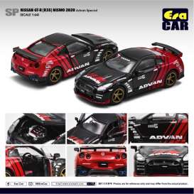 Nissan - GT-R 2020 black/red - 1:64 - Era - NS20GTRSP34 - Era20GTRSP34 | Toms Modelautos Nissan - GT-R 2020 black/red - 1:64 - Era - NS20GTRSP34 - Era20GTRSP34 | Toms Modelautos