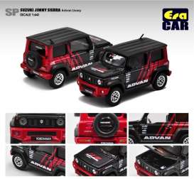 Suzuki  - Jimny Sierra 2020 black/red - 1:64 - Era - SU20JSUSP36 - Era20jsusp36 | Toms Modelautos