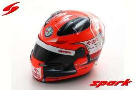 Helmet  - Robert Kubica Alfa Romeo F1 white/red - 1:8 - Spark - HSP061 - spaHSP061 | Toms Modelautos