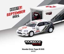 Honda  - Civic Type R white/black - 1:64 - Tarmac - T64-TL010-BR - TC-T64TL010BR | Toms Modelautos