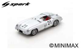 Mercedes Benz  - 300 SLR 1955 white - 1:43 - Spark - s4735 - spas4735 | Toms Modelautos