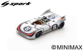 Porsche  - 908/3 1971 white/black/red - 1:43 - Spark - s2332 - spas2332 | Toms Modelautos