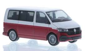 Volkswagen  - T6.1  red/silver - 1:87 - Rietze - R11672 - RZ11672 | Toms Modelautos