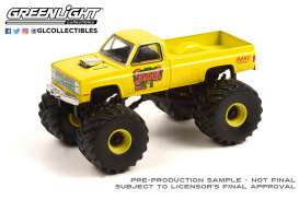 Chevrolet - Silverado Monster Truck 1987 yellow - 1:64 - GreenLight - 49100C - gl49100C | Toms Modelautos Chevrolet - Silverado Monster Truck 1987 yellow - 1:64 - GreenLight - 49100C - gl49100C | Toms Modelautos