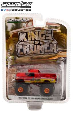 Ford  - F-250 Monster Truck 1993 red/yellow - 1:64 - GreenLight - 49100F - gl49100F | Toms Modelautos