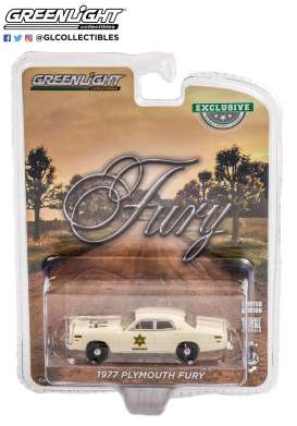 Plymouth  - Fury 1977 white - 1:64 - GreenLight - 30316 - gl30316 | Toms Modelautos