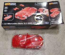 Mercedes Benz  - SLS AMG GT clear red - 1:32 - Happy Well - 57111 - happy57111A | Toms Modelautos