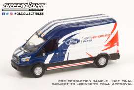 Ford  - Transit 2019 white/blue - 1:64 - GreenLight - 53040D - gl53040D | Toms Modelautos