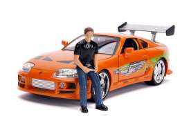 Toyota  - Supra F&F 1995 orange - 1:18 - Jada Toys - 31139 - jada31139 | Toms Modelautos