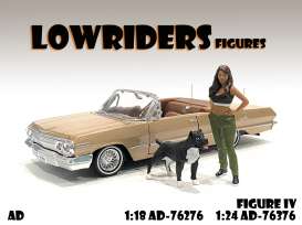 Figures  - Lowriders Figure IV & Dog. 2021  - 1:24 - American Diorama - 76376 - AD76376 | Toms Modelautos