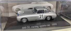 Mercedes Benz  - 300 SL #21 1952 silver/blue - 1:43 - Magazine Models - magMB300SL21 | Toms Modelautos