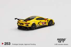 Chevrolet  - Corvette C8.R #3 2020 yellow - 1:64 - Mini GT - 00253-L - MGT00253lhd | Toms Modelautos