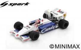 Toleman  - TG184 1984 white/blue - 1:43 - Spark - s2779 - spas2779 | Toms Modelautos
