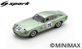 Aston Martin  - DP214 1964 lightgreen - 1:43 - Spark - s3684 - spas3684 | Toms Modelautos