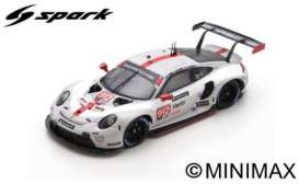 Porsche  - 911 2020 white/red - 1:43 - Spark - us121 - spaus121 | Toms Modelautos