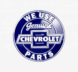 Tac Signs  - Chevrolet blue/white - Tac Signs - CS60069 - tacCS60069 | Toms Modelautos