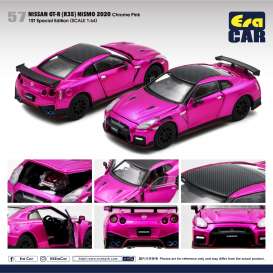 Nissan  - GT-R Nismo chrome pink - 1:64 - Era - NS21GTRRF57 - Era21GTRRF57 | Toms Modelautos