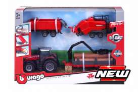 Massey Ferguson  - 8740S red - 1:32 - Bburago - 31668M - bura31668M | Toms Modelautos