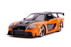 Mazda  - RX-7 F&F  1993 orange/black - 1:32 - Jada Toys - 30736 - jada30736 | Toms Modelautos