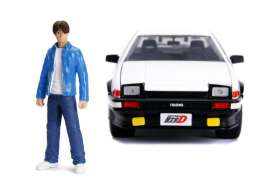 Toyota  - Trueno AE86 *Initial D* white/black - 1:24 - Jada Toys - 99733 - jada99733 | Toms Modelautos