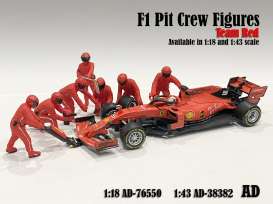 Figures diorama - Team Red #1 2020 red - 1:18 - American Diorama - 76550 - AD76550 | Toms Modelautos