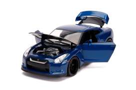 Nissan  - Skyline GT-R R35 F&F 2009 blue - 1:18 - Jada Toys - 31142 - jada31142 | Toms Modelautos