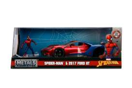 Ford  - GT *Spiderman* 2017 red/blue - 1:24 - Jada Toys - 99725 - jada99725 | Toms Modelautos