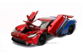 Ford  - GT *Spiderman* 2017 red/blue - 1:24 - Jada Toys - 99725 - jada99725 | Toms Modelautos