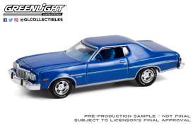 Ford  - Gran Torino 1974 blue metallic - 1:64 - GreenLight - 13310B - gl13310B | Toms Modelautos